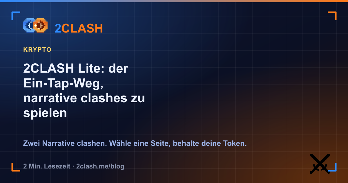 2CLASH Lite: der Ein-Tap-Weg, narrative clashes zu spielen