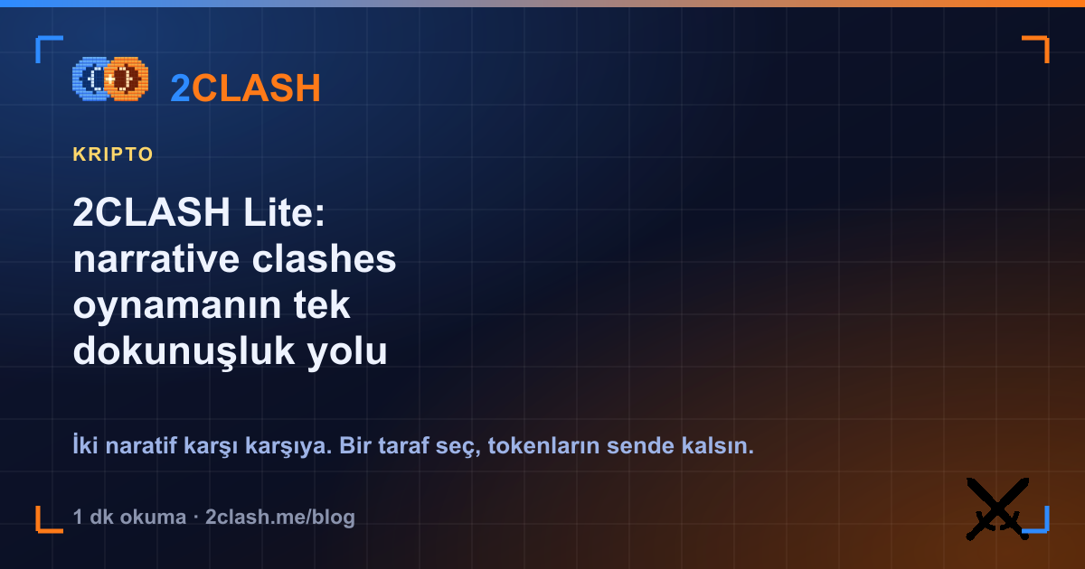 2CLASH Lite: narrative clashes oynamanın tek dokunuşluk yolu